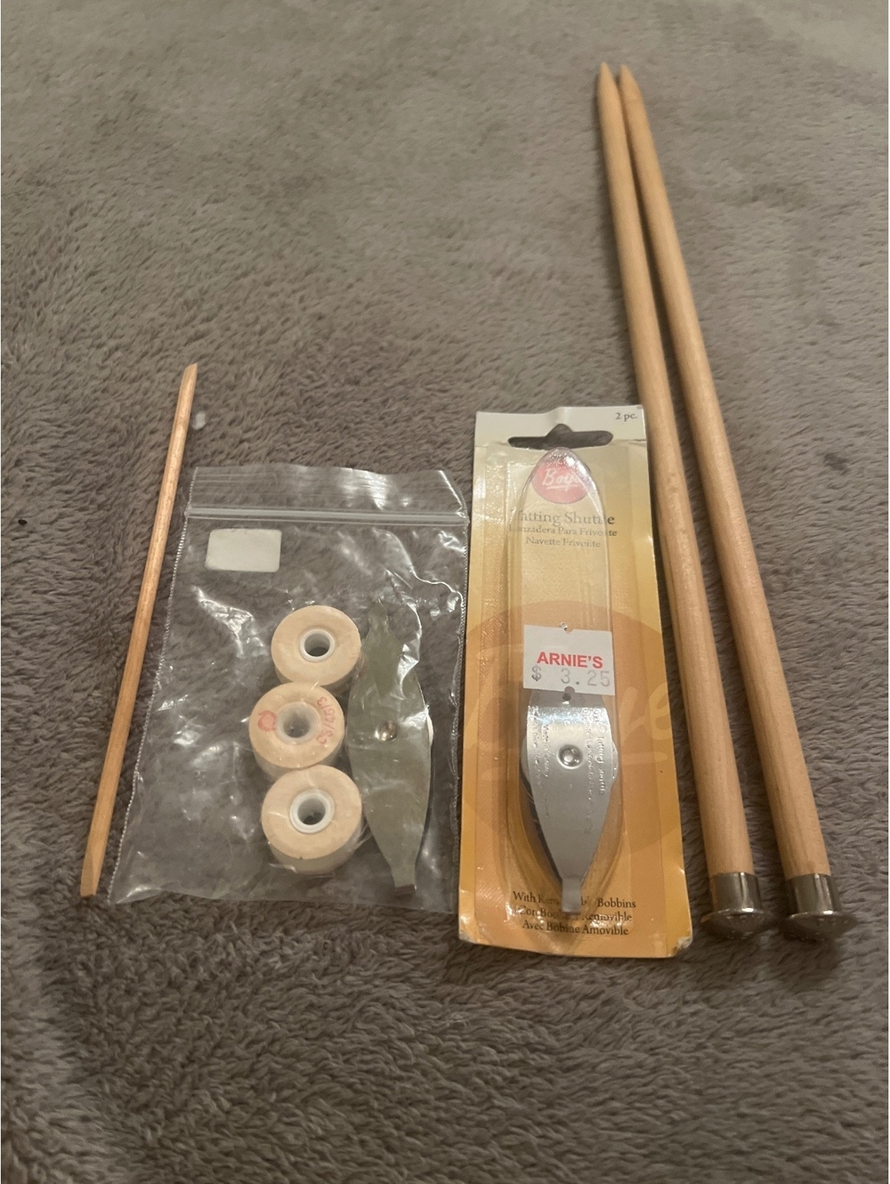 Boye Size 13 Knitting Needles with Knitting Shuttle and Accessories